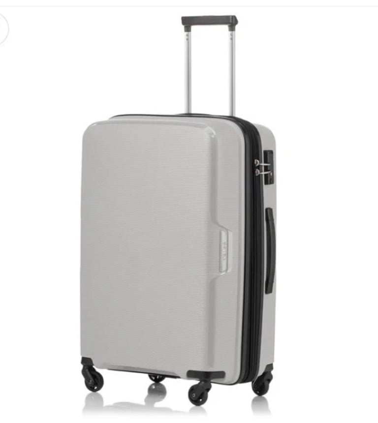 NEW Tripp Escape Dove Grey Medium Suitcase - Hard Shell ~ Expandable