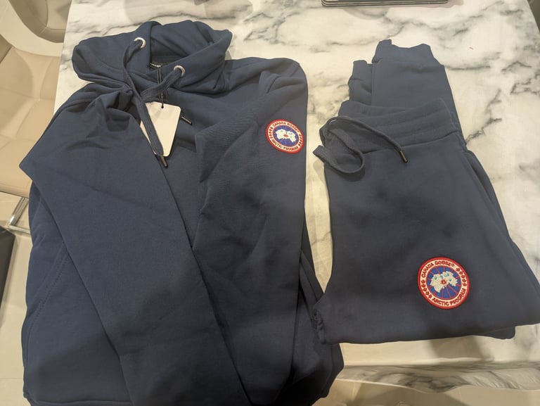 Navy Canada Goose Tracksuit 
