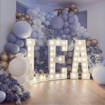 Light up Letters/numbers to hire, London
