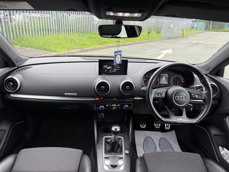 2016 66 REG AUDI A3 S LINE 1.6 DIESEL 5 DOOR BLACK HATCHBACK EURO 6 ULEZ