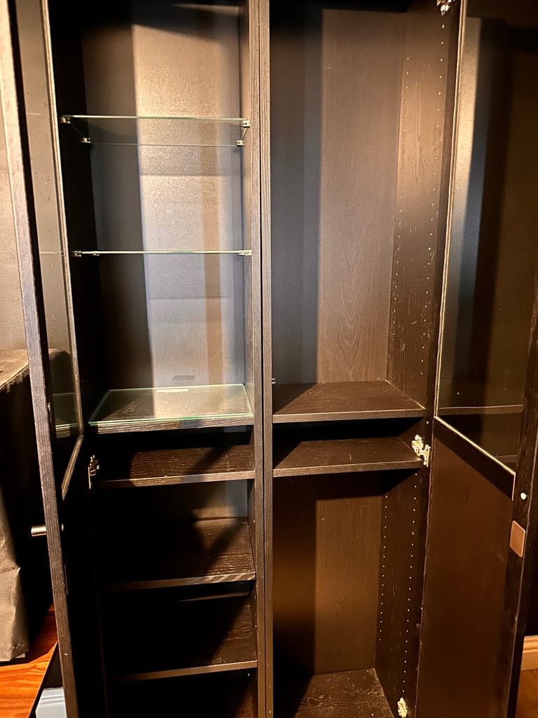 image for Ikea BILLY Bookcase, black-brown 40x28x202 cm 