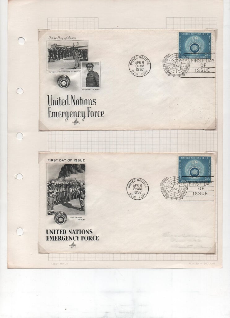 186 United Nations first day covers