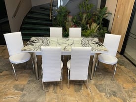 (BeuTiFuL) Turkish Table And Chairs - Extendable Dining Table With 4\6 Chairs For Sale