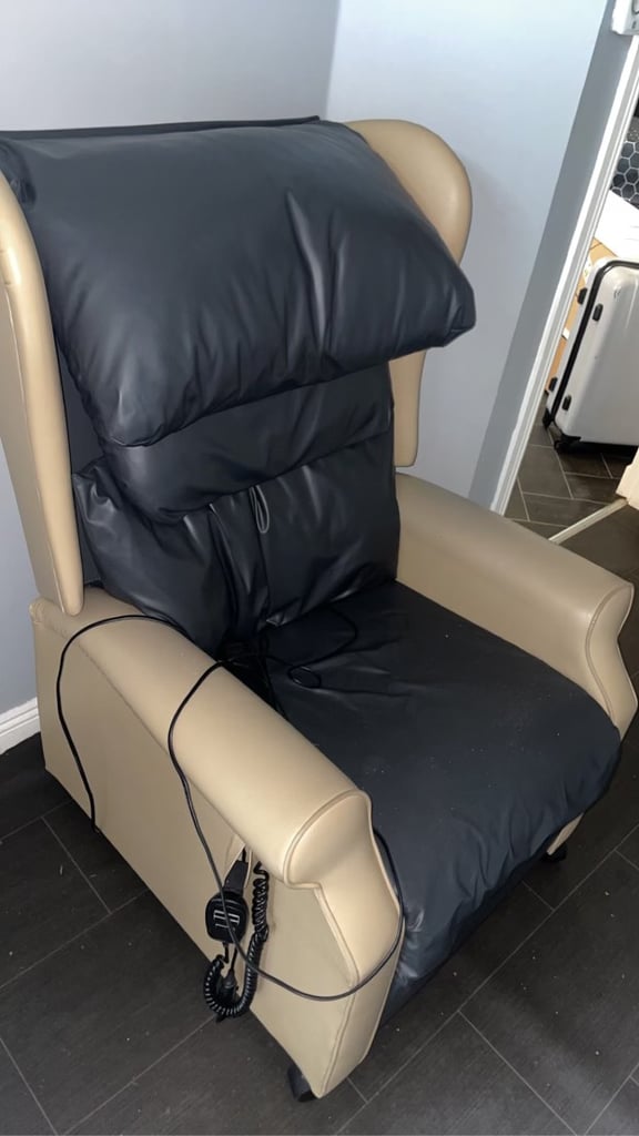 Electric leather chair rise to stand
