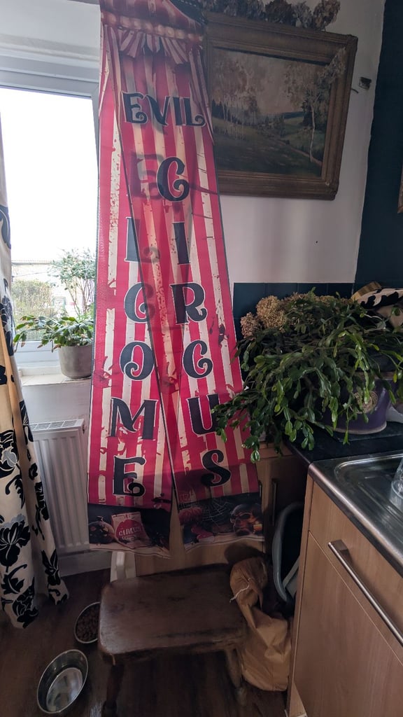 image for 2 door hanging banner for Halloween 