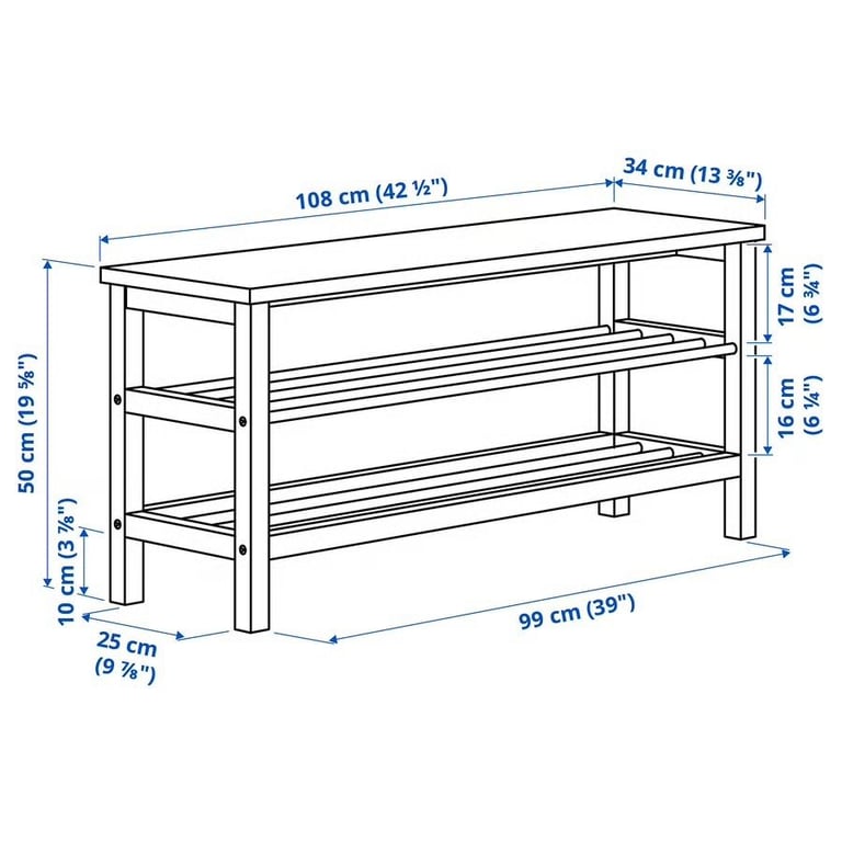 Shoe Rack and Bench Seat