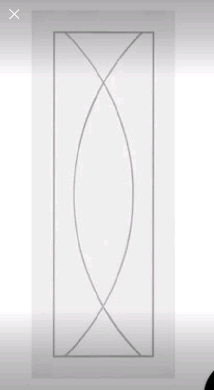 XL Joinery White Primed Pesaro WPPES24 Internal Door 1981 x 610 x 35mm