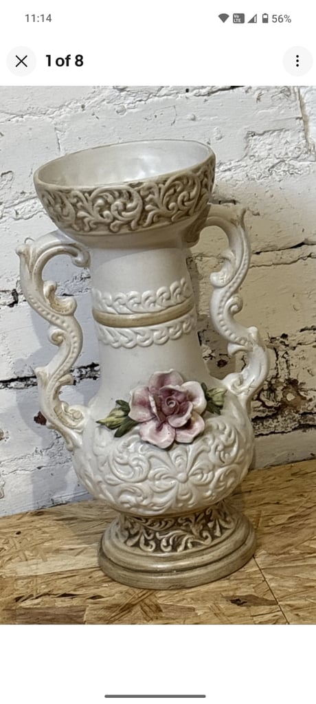 image for Vintage capodimonte vase