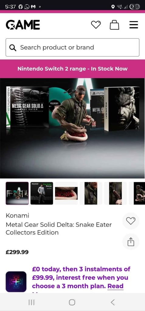 PS5 metal gear solid special edition 