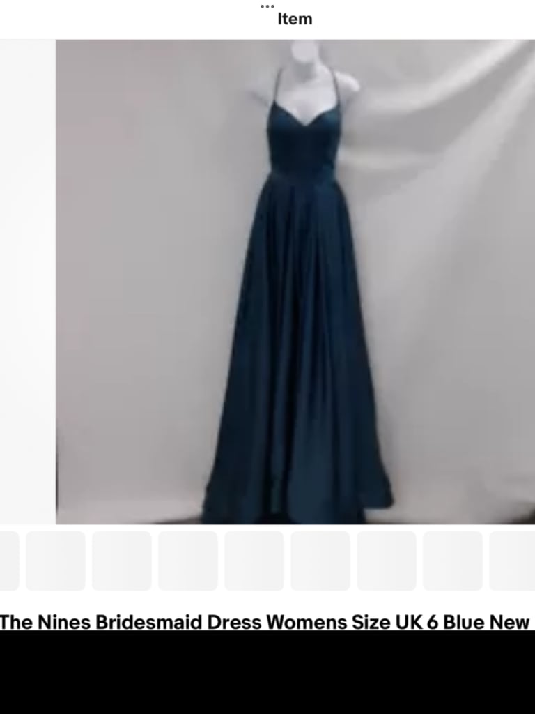 Ladies dress brand new with price tag size 6 RRP £415 now £50 only navy blue colour 