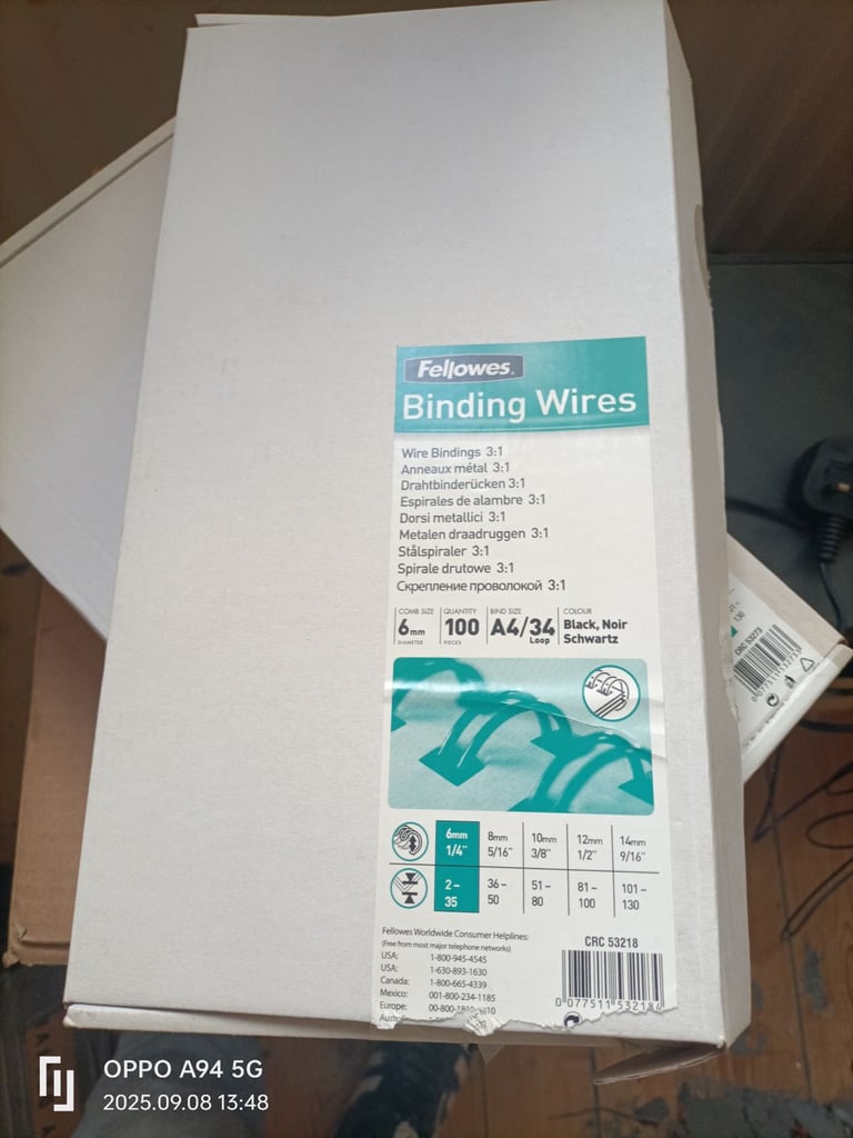 Fellows binding machine 