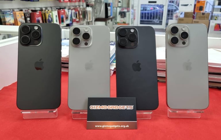 APPLE iPHONE 15 PRO MAX 256GB-NATURAL/BLACK-UNLOCKED-(EXCELLENT)+WARRANTY(PRICE START FROM £559)