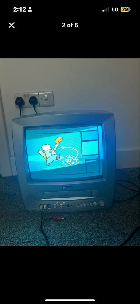Daewoo 14” crt vcr combi retro gaming tv