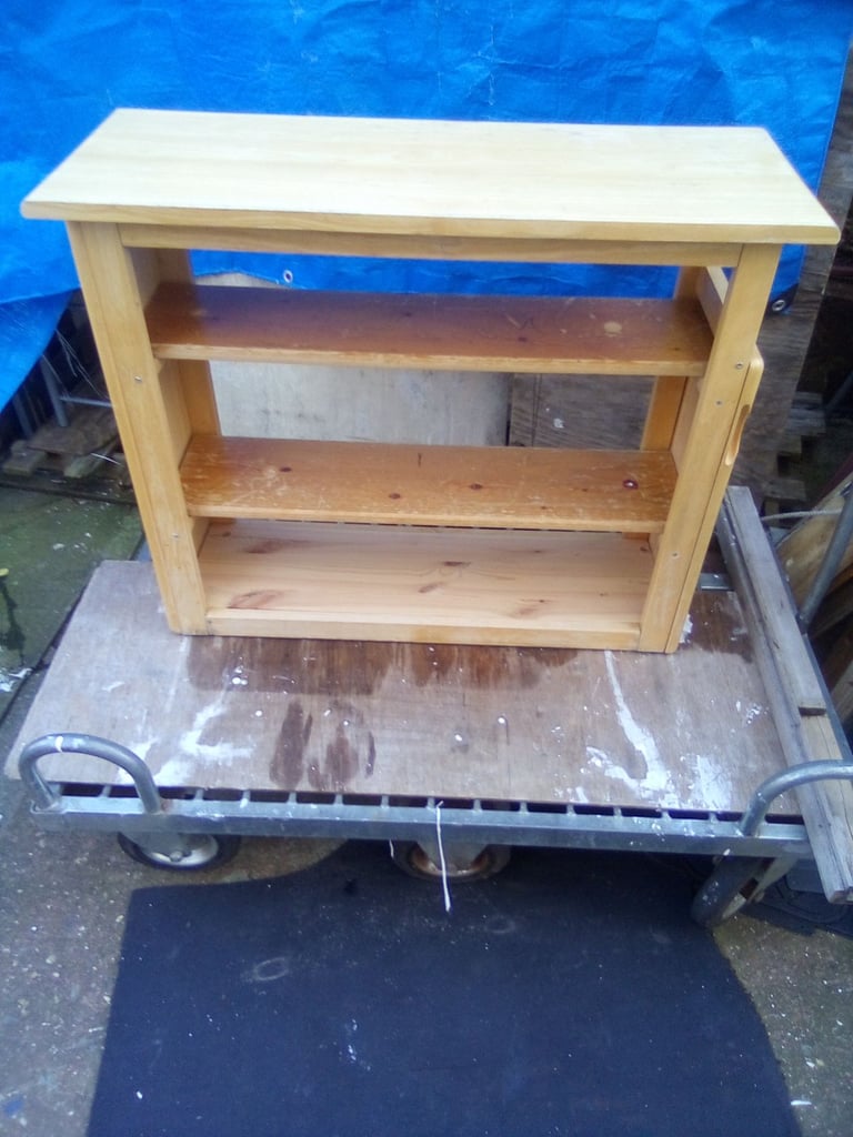 Solid pine wood deep handmade shelfing unit 