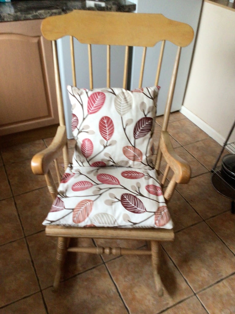 Wooden rocking chair