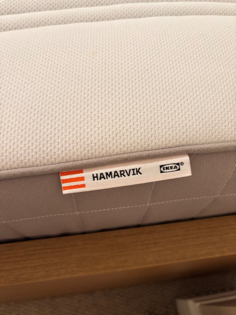 image for IKEA MALM double bed frame & mattress