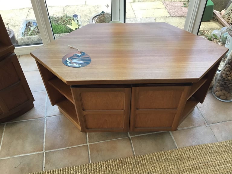 image for Nathan teak TV stand and corner units