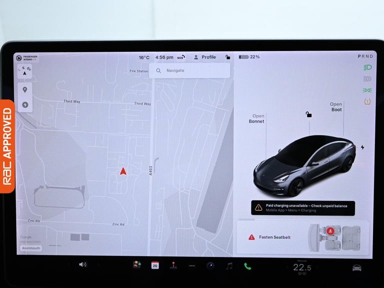2021 Tesla Model 3 Standard Range Plus Saloon 4dr Electric Auto RWD (241 bhp) Saloon Automatic