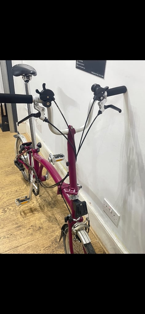 Brompton M6L (C Line Explore) - Brooks Saddle - Claret