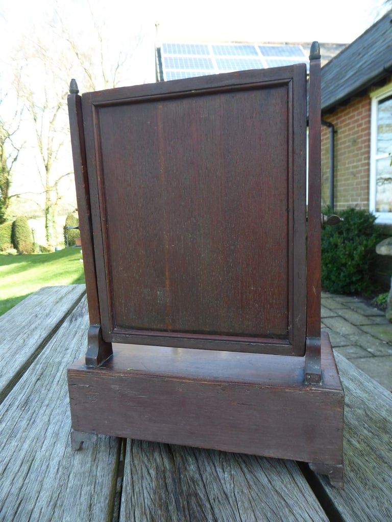 Antique Dressing Table Mirror with Drawer
