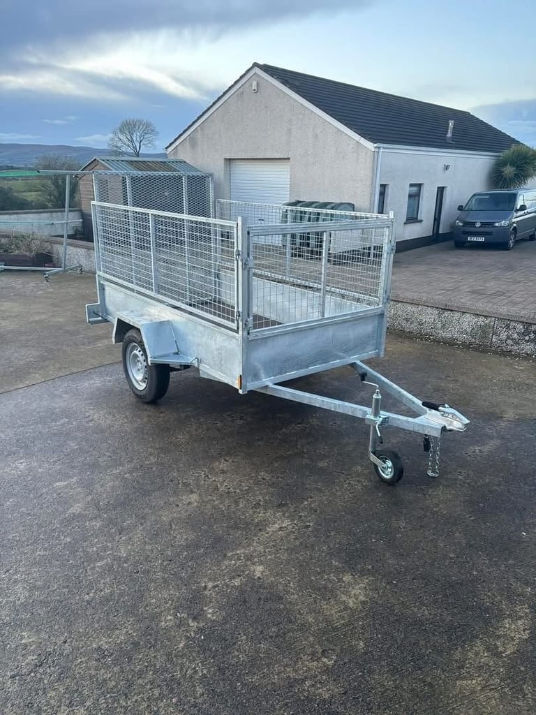 Car Trailer - 7 x 4 - Galvanised