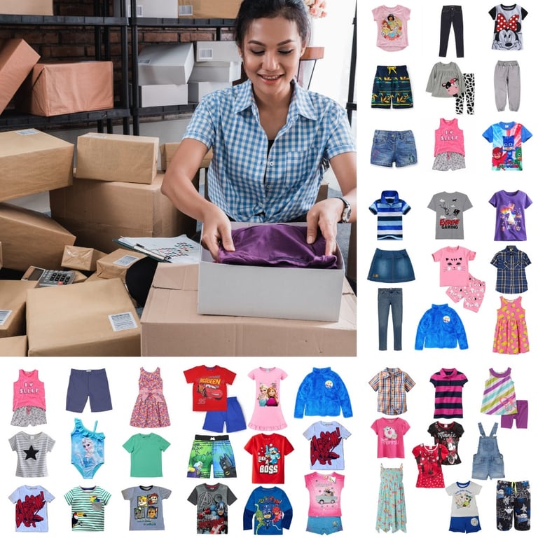 Wholesale Kid's clothing parcels available for Resellers