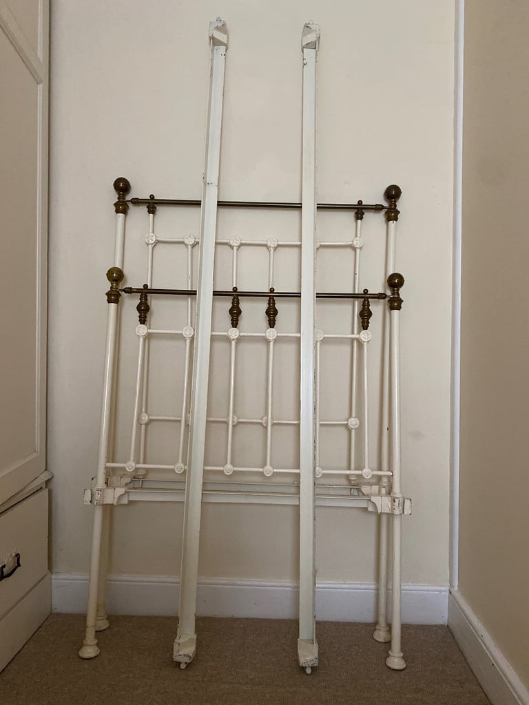 Victorian single bed & mattress