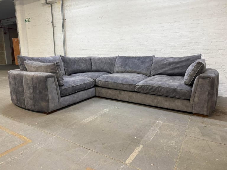 Sofology Emperor Interchangeable Corner Sofa with Matching Footstool 