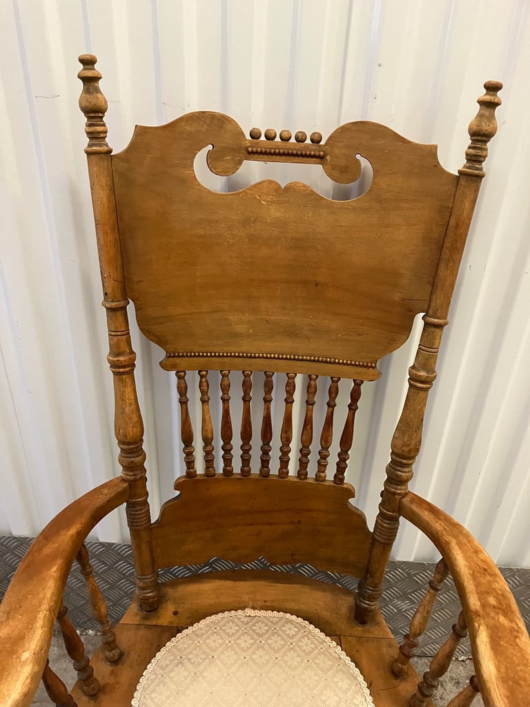 Vintage High Back Armchair 