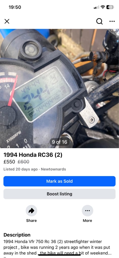 Honda, 1994, 748 (cc)