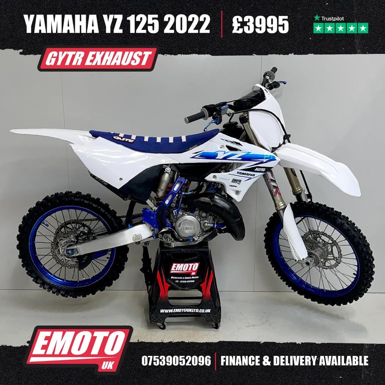 image for YAMAHA YZ 125 2022 Motocross Bike Road Reg 125cc @EmotoUK - Finance Available