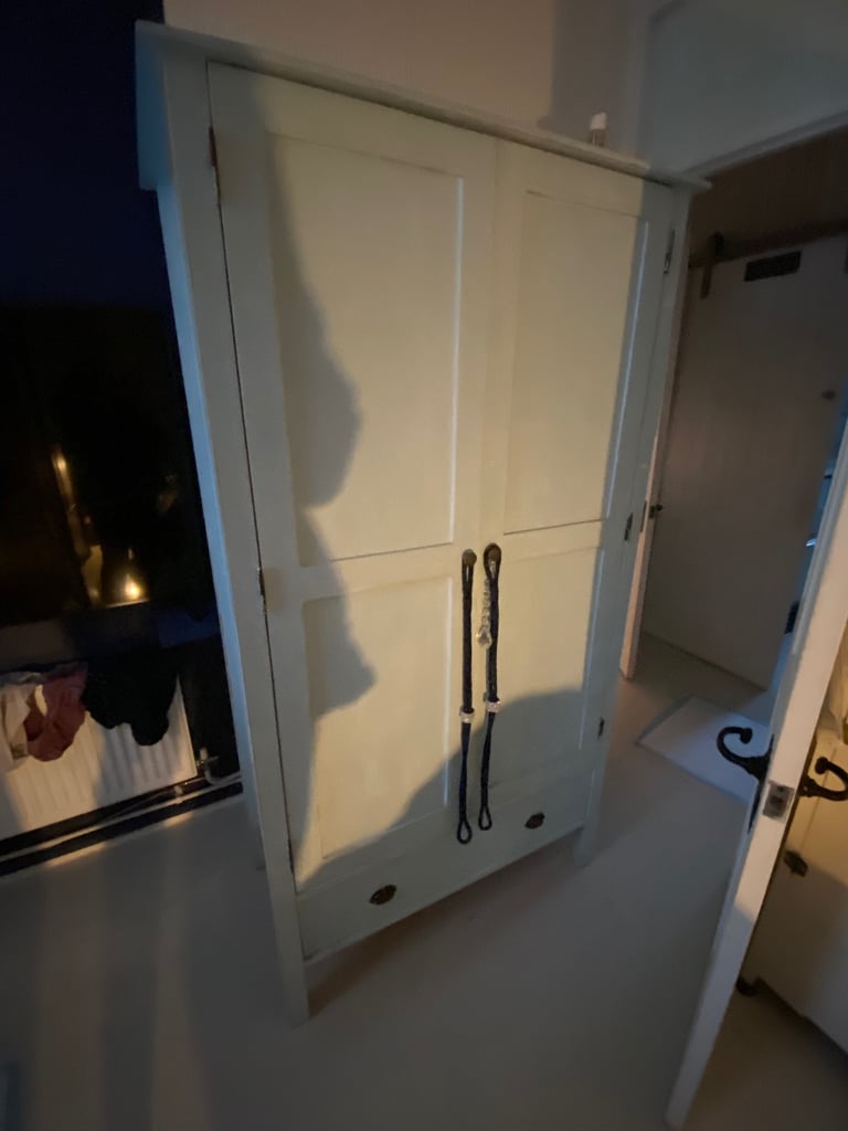 Pale blue frenchic paint wardrobe