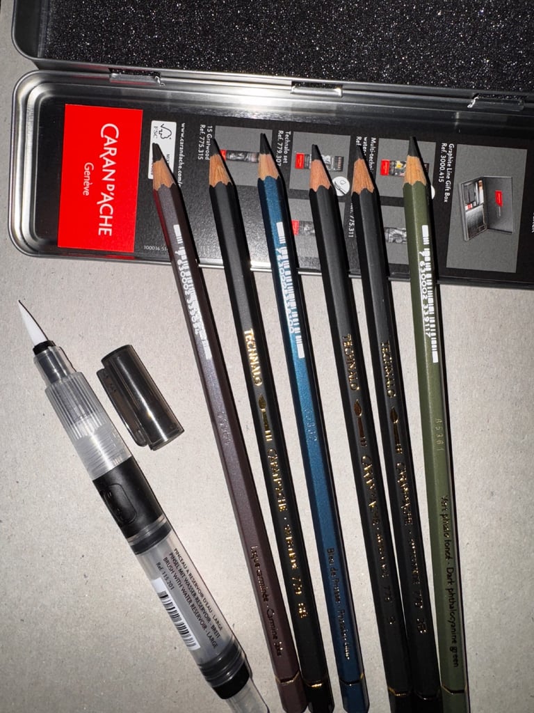 image for Caran D'Ache Technalo Water-Soluble Graphite Pencil Set
