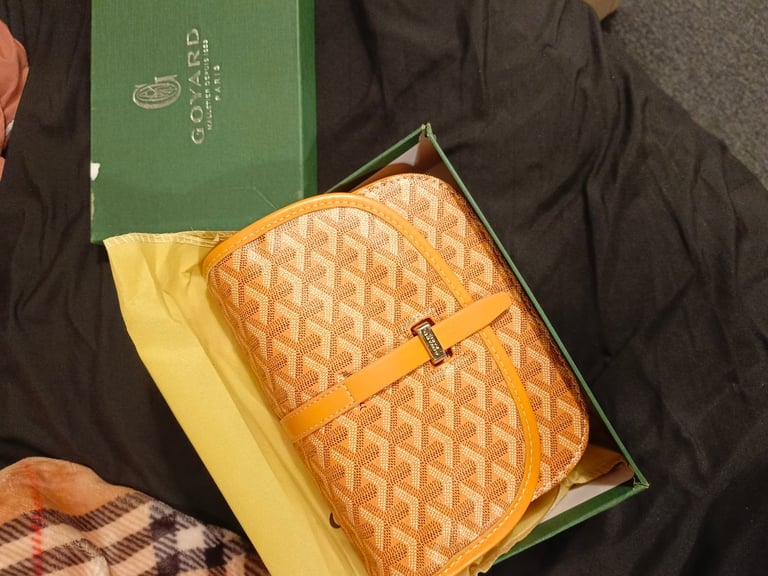 image for Orange leather bag