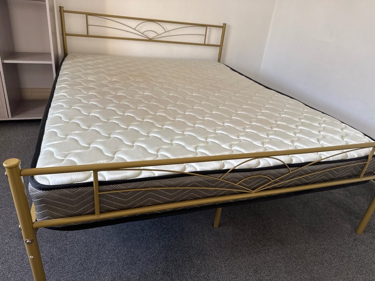 King size bed with mattress 