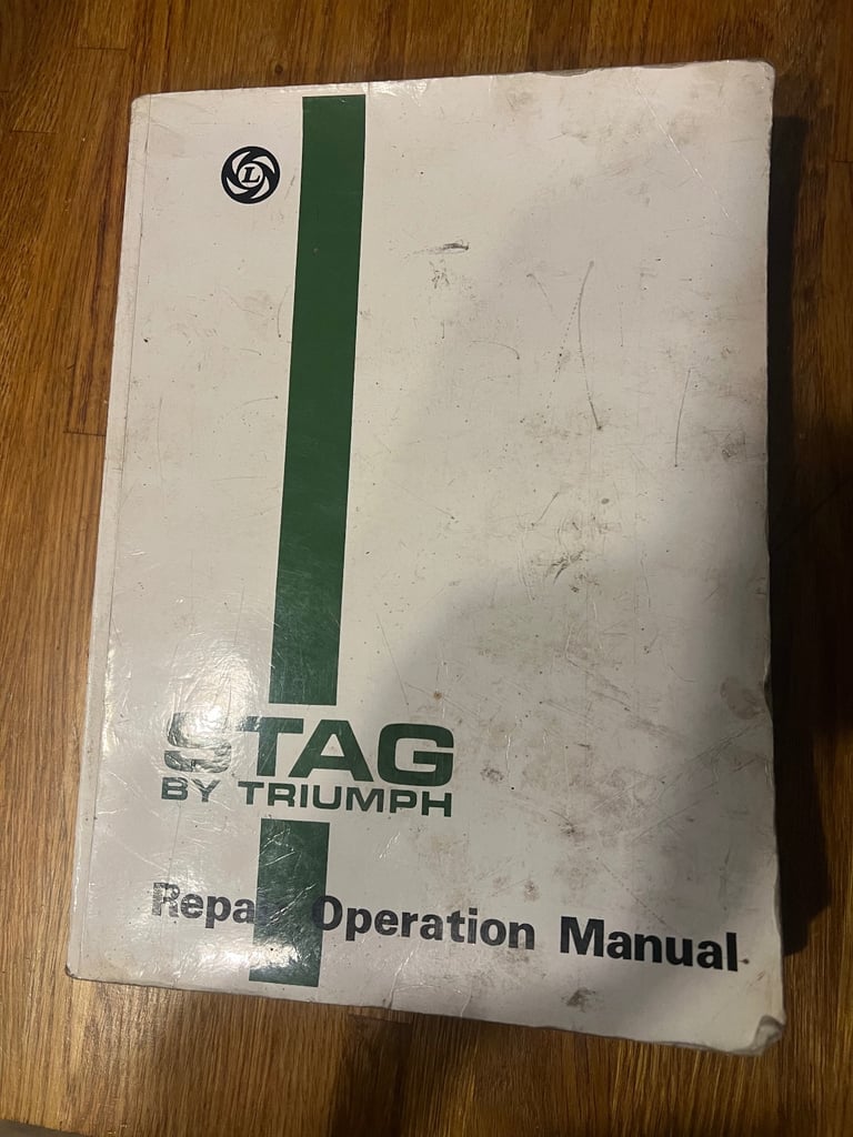 Original BL repair manual for Triumph Stag