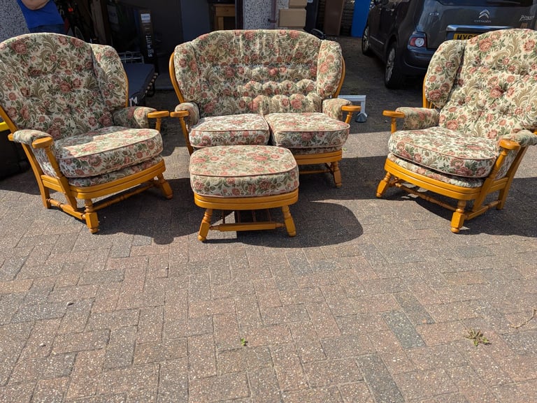 3 piece Ercol style sofa set 