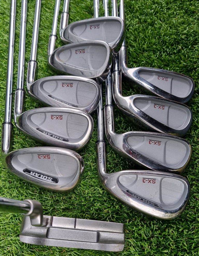 SKYMAX 3-SW, woods 1-3-5, Vantage soft-face putter, SKYMAX trolley bag & EXTRA's
