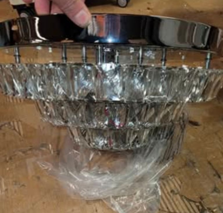 image for A new still boxed stylish 3-layer Circular Stainless Steel celing 