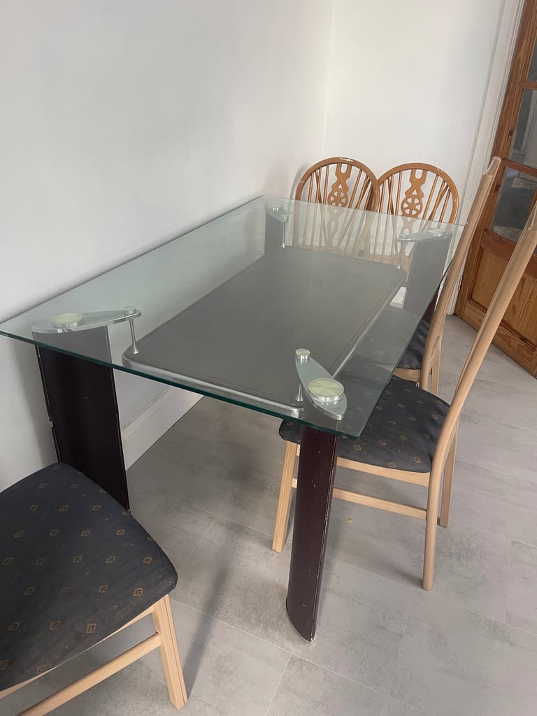 image for Glass dining table 