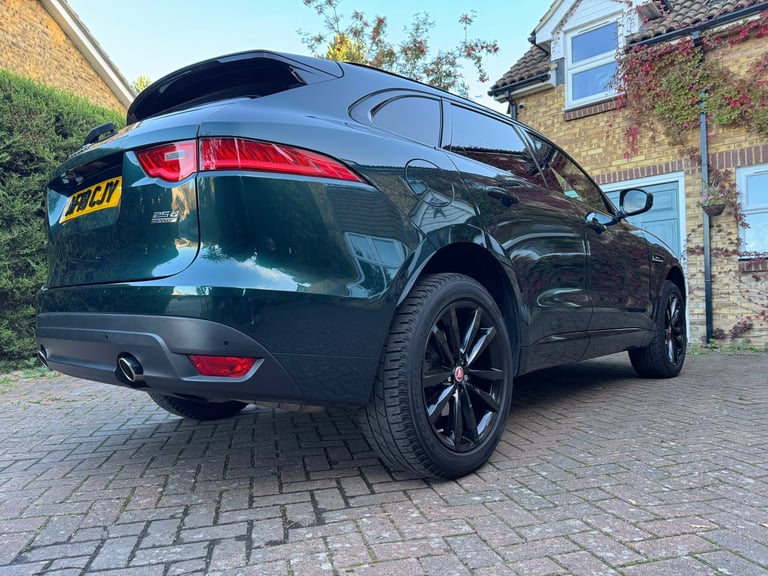 A rare British Racing Green 2018 Jaguar F-Pace D240 R-Sport with 12 months' MOT