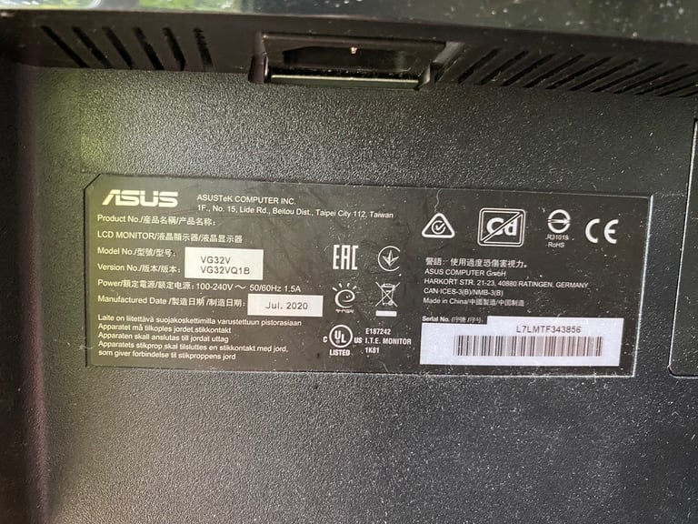 ASUS 31” Curved Monitor 