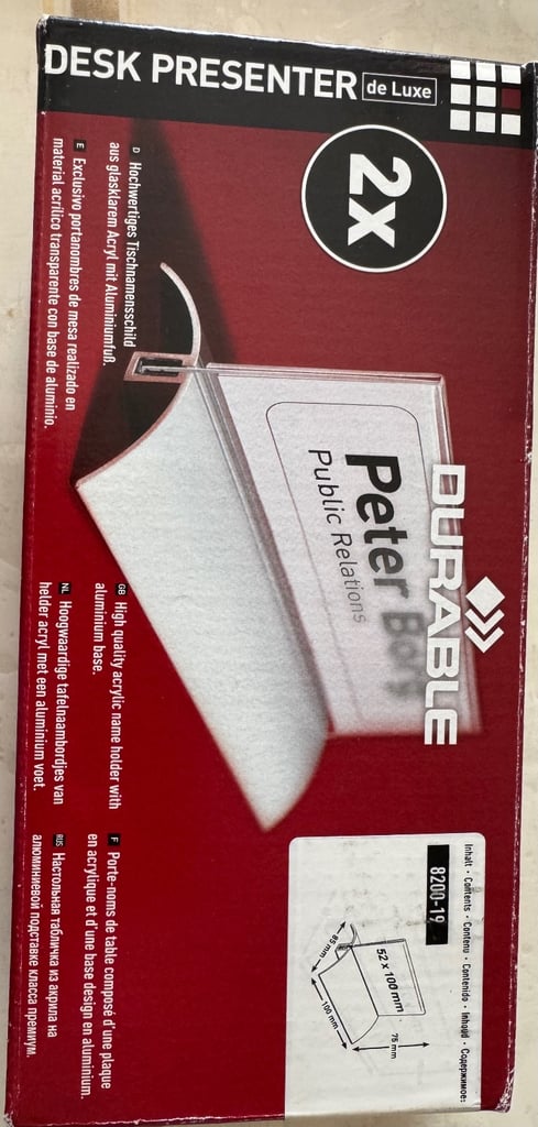 Desk presenter de luxe - display