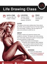 Life Drawing Class Sudbury Suffolk