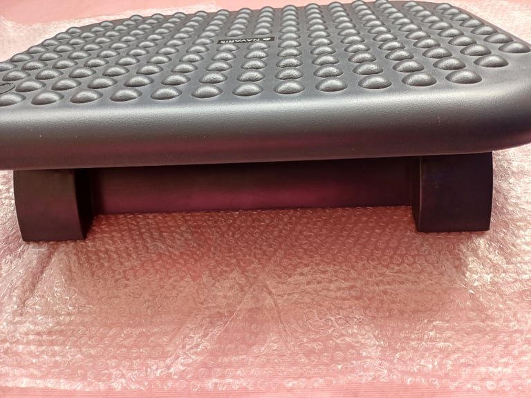 2 Ergonomic Adjustable Foot Rest Under Desk Office 