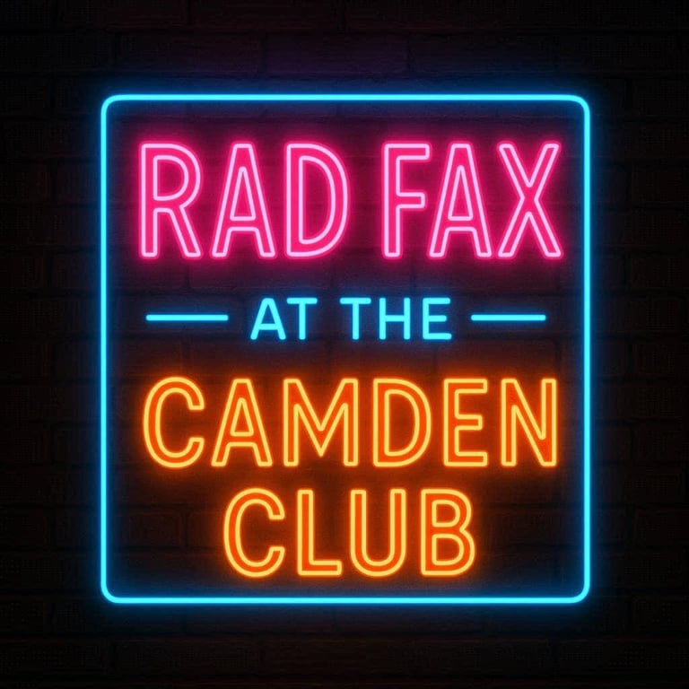 Radfax and the Filter Flask live at the Camden Club