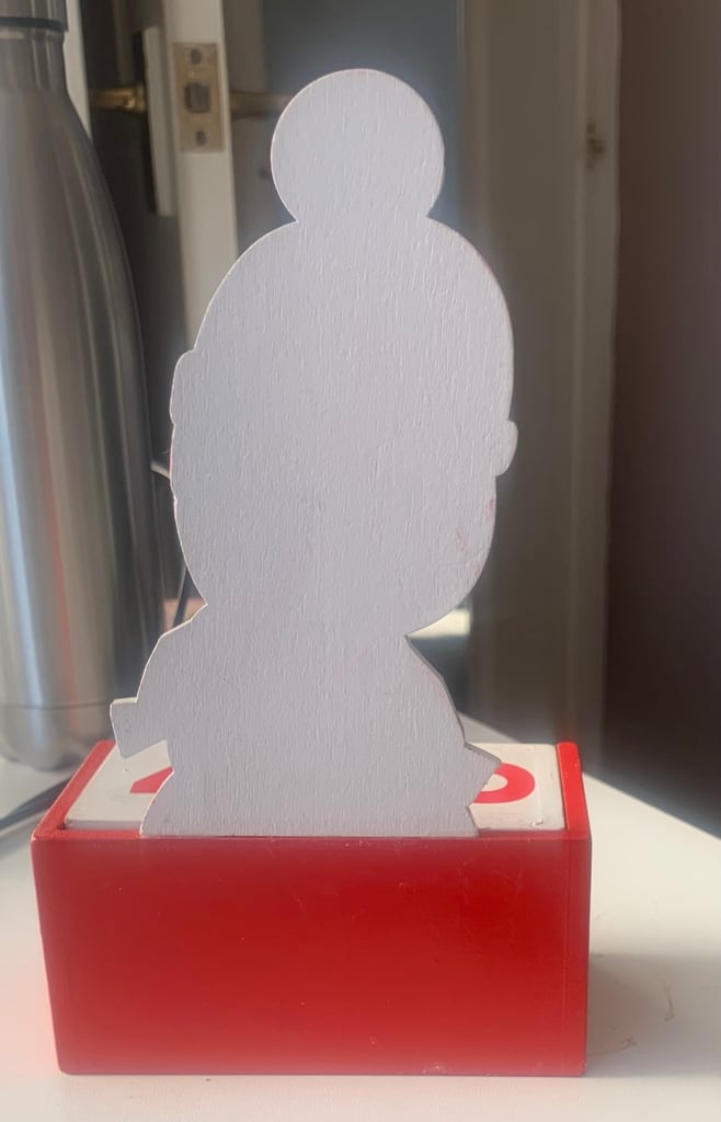 Christmas wooden calendar block