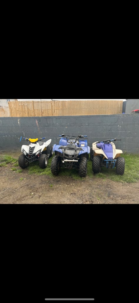 🔥 3 Quads – All Running & Ready for Fun! (Yamaha, Suzuki, Quadzilla)