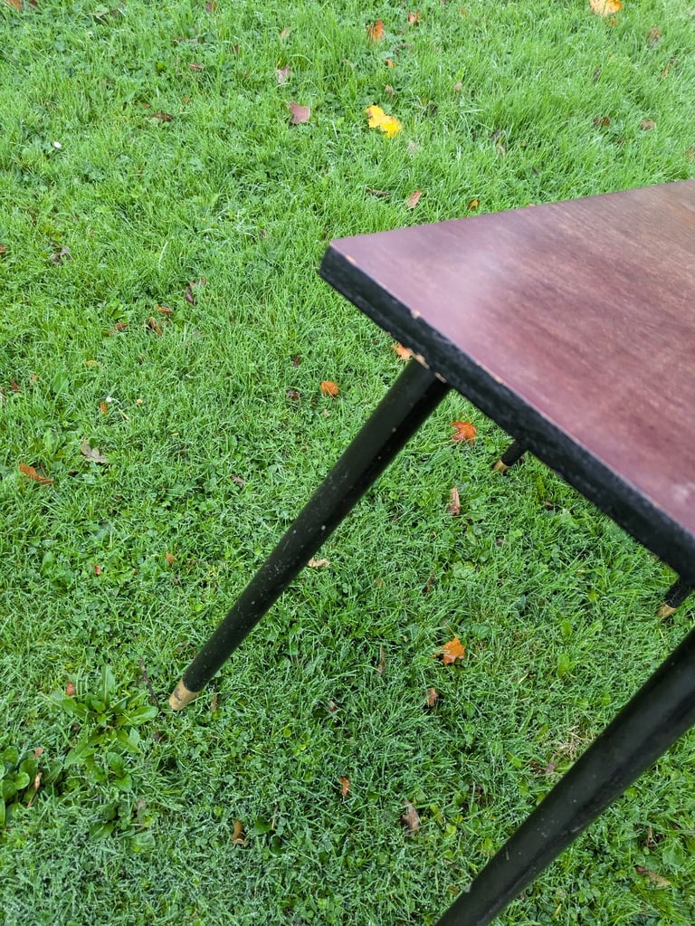 Mid Century Side Table Plant Stand Dansette Sputnik Style Retro Vintage