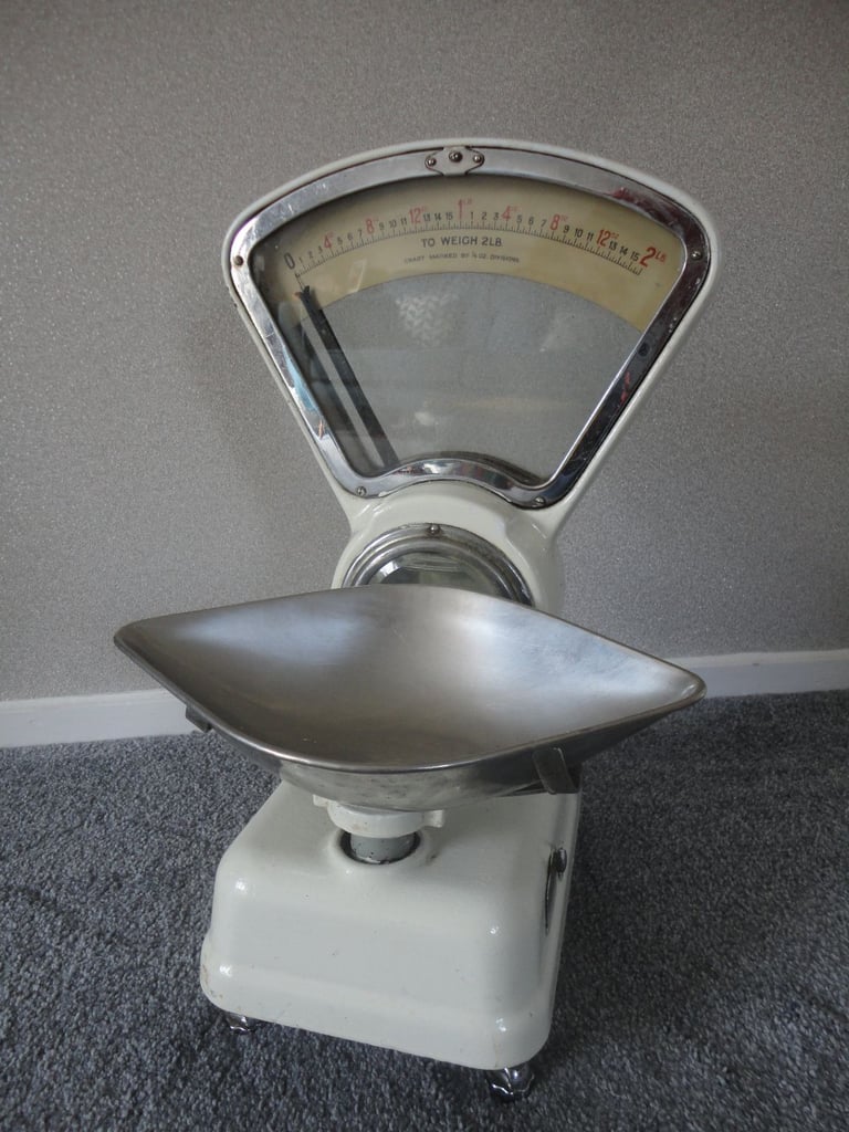 image for vintage pooley shop sweetie scales